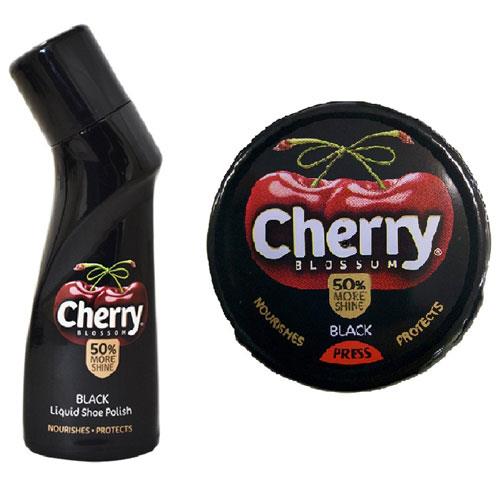 BOOT POLISH CHERRY LIQUID BLACK